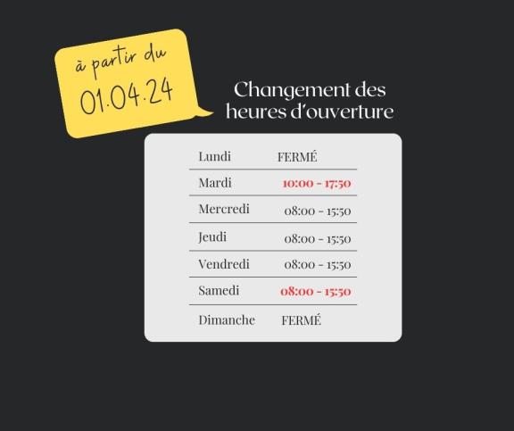 Horaires