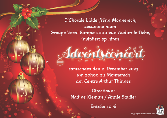 Chorale Lidderfrënn | Concert de l'Avent