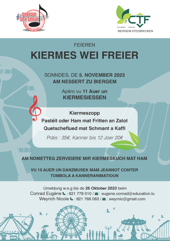 Kiermes wéi fréier am Nëssert