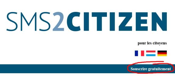 sms2citizen souscrire gratuitement