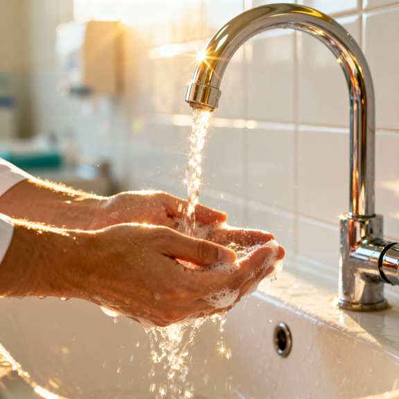 Freepik - Illustration laver les mains (générée par IA)