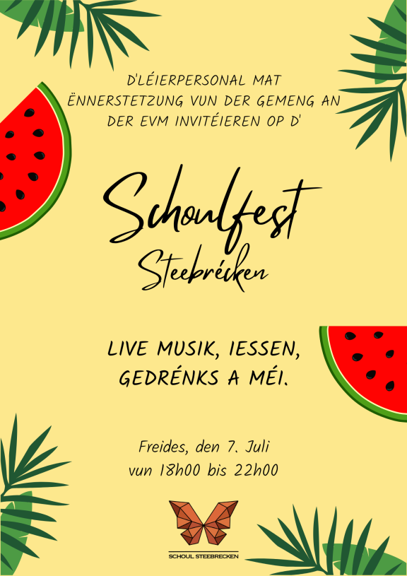 Schoulfest Steebrécken
