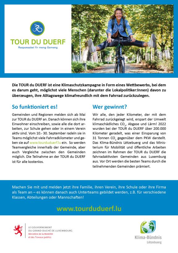 Tour du Duerf 2023 - Monnerech ass dobäi