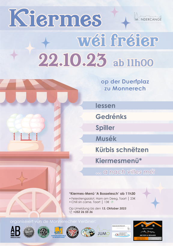 Kiermes wéi fréier zu Monnerech