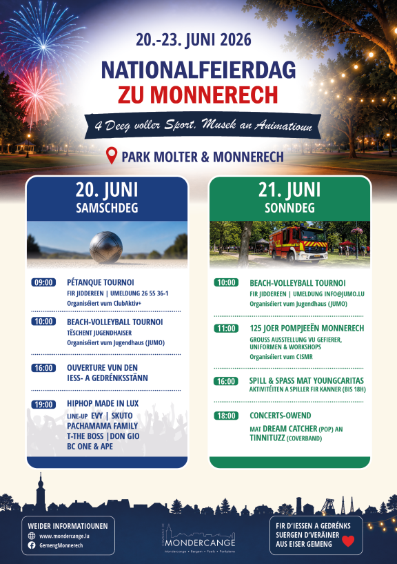 Flyer - Programme du 20 et 21 juin 2026